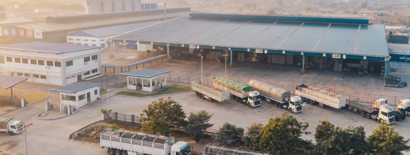Freight forwarding cargo containers at Pakistan port