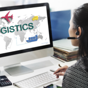 Freight forwarding company managing international cargo shipment